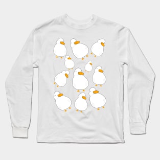 Chubby Duck Pattern Long Sleeve T-Shirt